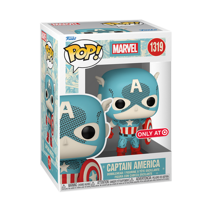 FUNKO POP! MARVEL - CAPTAIN AMERICA (RETRO REIMAGINED) #1319 [TARGET EXCLUSIVE]