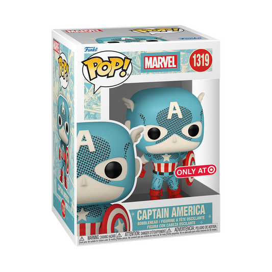 FUNKO POP! MARVEL - CAPTAIN AMERICA (RETRO REIMAGINED) #1319 [TARGET EXCLUSIVE]