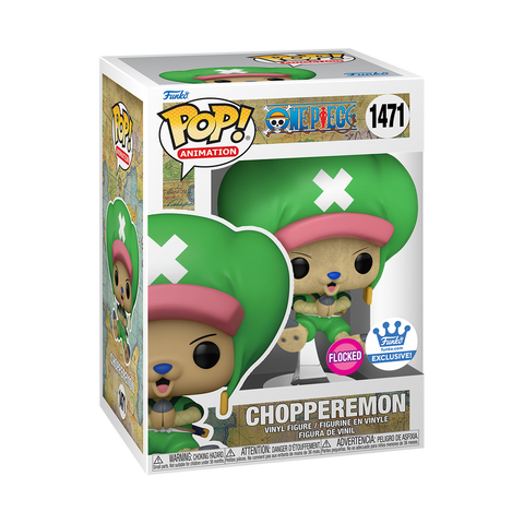 Funko Pop! ANIME ONE PIECE CHOPPERMON IN WANO OUTFIT FLOCKED #1471 [FUNKO SHOP EXCLUSIVE]