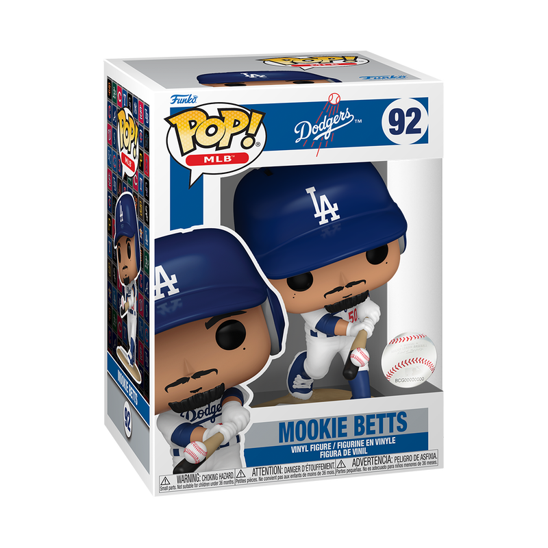 Funko Pop! Sports: MLB - Mookie Betts (LA Dodgers - Hitting Pose) #92