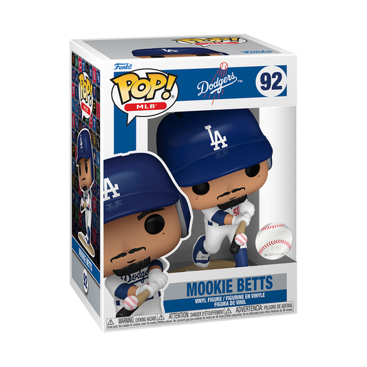 Funko Pop! Sports: MLB - Mookie Betts (LA Dodgers - Hitting Pose) #92