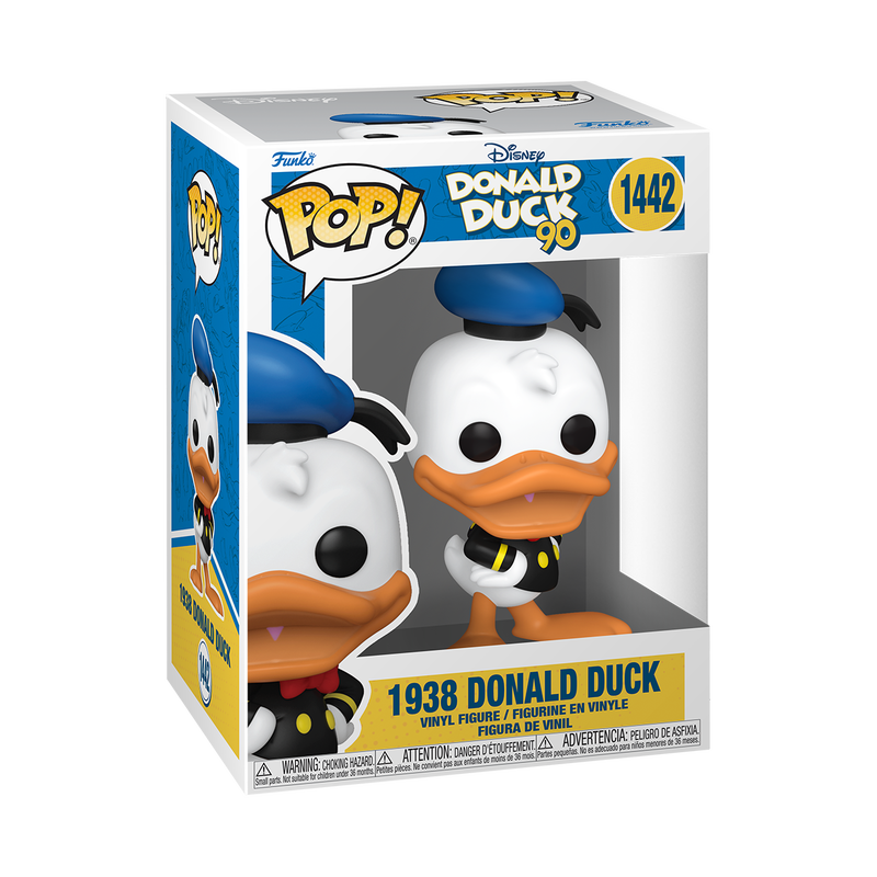 Funko Pop! Disney: Donald Duck 90 Years - 1938 #1442 / Angry #1443 / Dapper #1444 / with Heart Eyes $1445 *PREORDER*