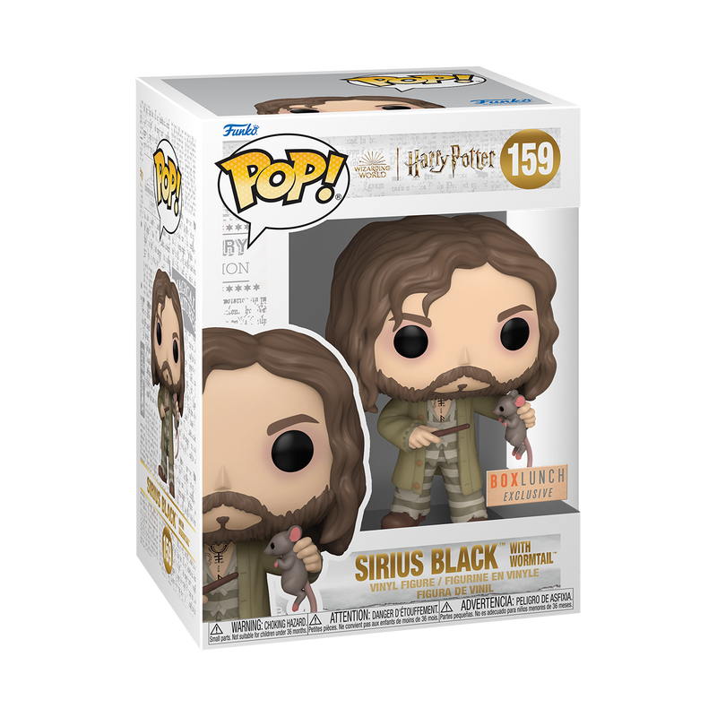 Funko Pop! Movies: Harry Potter - Sirius Black with Wormtail #159 [Box –  MyPops.ca