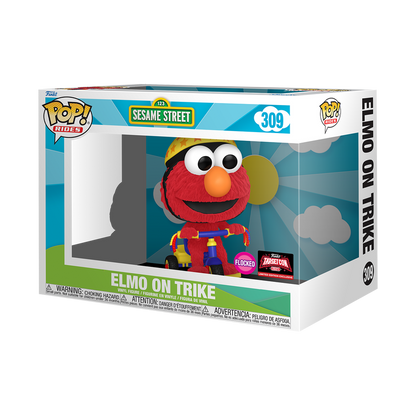 Funko Pop! Sesame Street - Elmo On Trike (Flocked) #309 [2024 TargetCon Exclusive] *PREORDER*