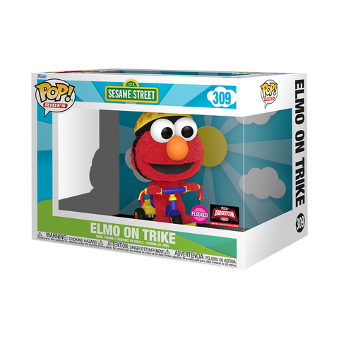 Funko Pop! Sesame Street - Elmo On Trike (Flocked) #309 [2024 TargetCon Exclusive] *PREORDER*