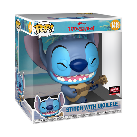 Funko Pop! Jumbo: Lilo & Stitch - Stitch with Ukulele #1419 [2024 TargetCon Exclusive] *PREORDER*