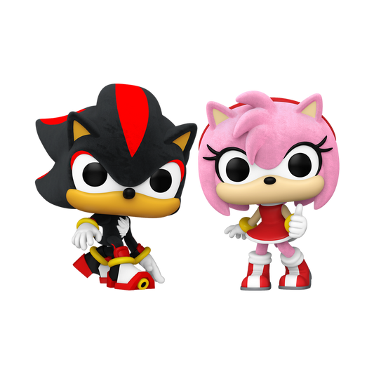 Funko Pop! Sonic The Hedgehog - Shadow & Amy (Flocked) 2pk [2024 TargetCon Exclusive] *PREORDER*