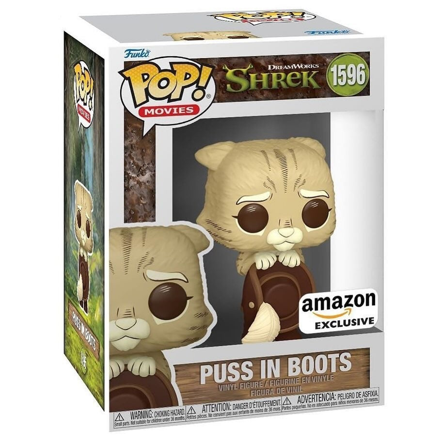 Funko Pop! Movies: Shrek - Puss In Boots (Sepia) #1596 [Amazon Exclusive]