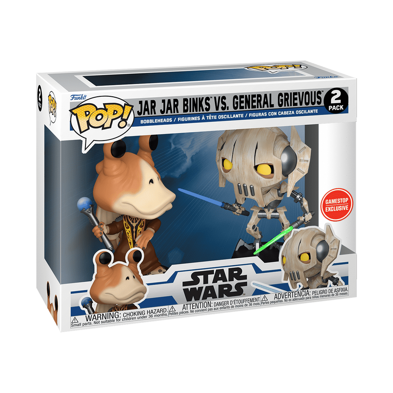 Funko Pop! Star Wars - Jar Jar Binks Vs. General Grievous 2pk [GameStop Exclusive] *PREORDER*
