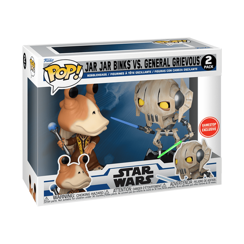 Funko Pop! Star Wars - Jar Jar Binks Vs. General Grievous 2pk [GameStop Exclusive] *PREORDER*