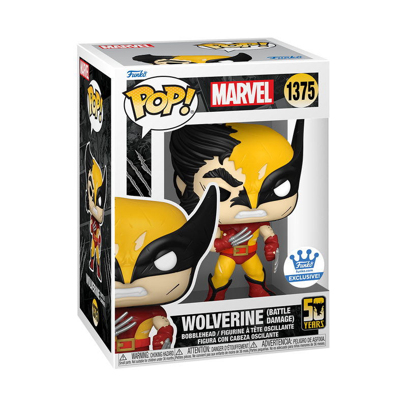 Funko Pop! Marvel Wolverine 50th Anniversary - Old Man Logan #1374 - Weapon X #1373 - Classic #1371 - Fatal Attraction #1372