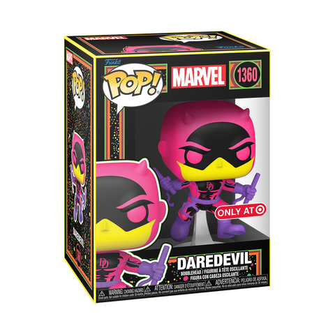 Funko Pop! Marvel - Daredevil (Black Light - Classic) #1360 [Target Exclusive] *PREORDER*