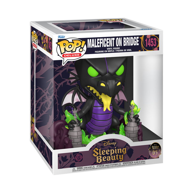 Funko Pop! Disney Sleeping Beauty MALEFICENT ON BRIDGE #1453 - AURORA WITH OWL #1454 - MALEFICENT WITH CANDLE #1455 - MERRYWEATHER #1456 - PRINCE PHILIP #1457- OWL AS PRINCE #1458
