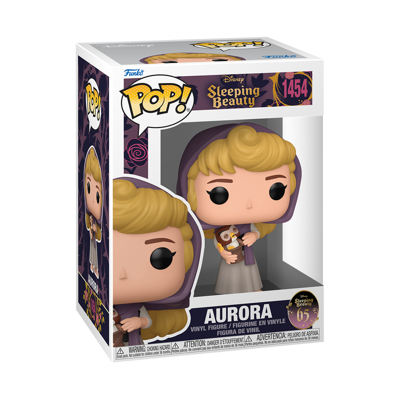 Funko Pop! Disney Sleeping Beauty MALEFICENT ON BRIDGE #1453 - AURORA WITH OWL #1454 - MALEFICENT WITH CANDLE #1455 - MERRYWEATHER #1456 - PRINCE PHILIP #1457- OWL AS PRINCE #1458
