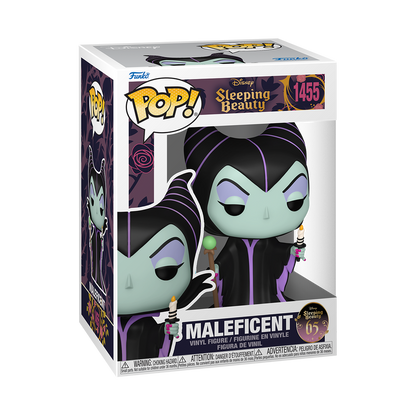 Funko Pop! Disney Sleeping Beauty MALEFICENT ON BRIDGE #1453 - AURORA WITH OWL #1454 - MALEFICENT WITH CANDLE #1455 - MERRYWEATHER #1456 - PRINCE PHILIP #1457- OWL AS PRINCE #1458