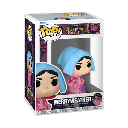 Funko Pop! Disney Sleeping Beauty MALEFICENT ON BRIDGE #1453 - AURORA WITH OWL #1454 - MALEFICENT WITH CANDLE #1455 - MERRYWEATHER #1456 - PRINCE PHILIP #1457- OWL AS PRINCE #1458