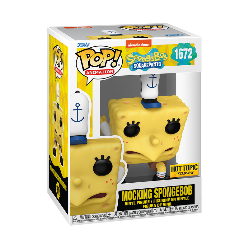 Funko Pop! Animation: Spongebob Squarepants - Mocking Spongebob #1672 [Hot Topic Exclusive] *PREORDER*