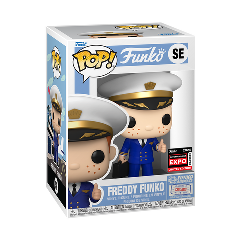 FUNKO POP! FREDDY FUNKO IN PILOT UNIFORM #SE [C2E2 Shared Entertainment EXPO] *PREORDER*