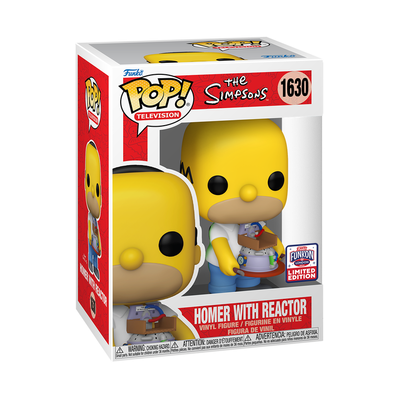 Funko Pop! Television: The Simpsons - Homer with Reactor #1630 [2024 London Funkon SHARED CONVENTION Exclusive]