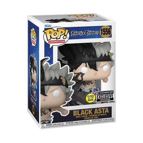 FUNKO POP! ANIME BLACK CLOVER BLACK ASTA GLOW #1556 [ENTERTAINMENT EARTH EXCLUSIVE] *PREORDER*