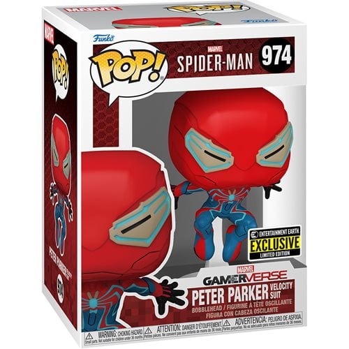 Funko Pop! Marvel: Spider-Man 2 - Peter Parker (Velocity Suit) #974 [Entertainment Earth Exclusive]