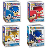 Funko Pop! Games: Sonic The Hedgehog - Sonic (8-Bit) / Knuckles (8-Bit) / Tails (8-Bit) / Sonic with Chao (Flocked) *PREORDER*