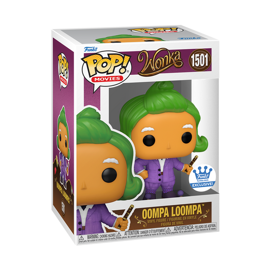 FUNKO POP! WILLY WONKA OOMPA LOOMPA WITH PICCOLO #1501 (FUNKO SHOP EXCLUSIVE)