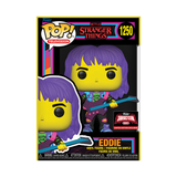 Funko Pop! Stranger Things - Eddie Hellfire Club with Guitar (Black Light) #1250 [2024 TargetCon Exclusive] *PREORDER*