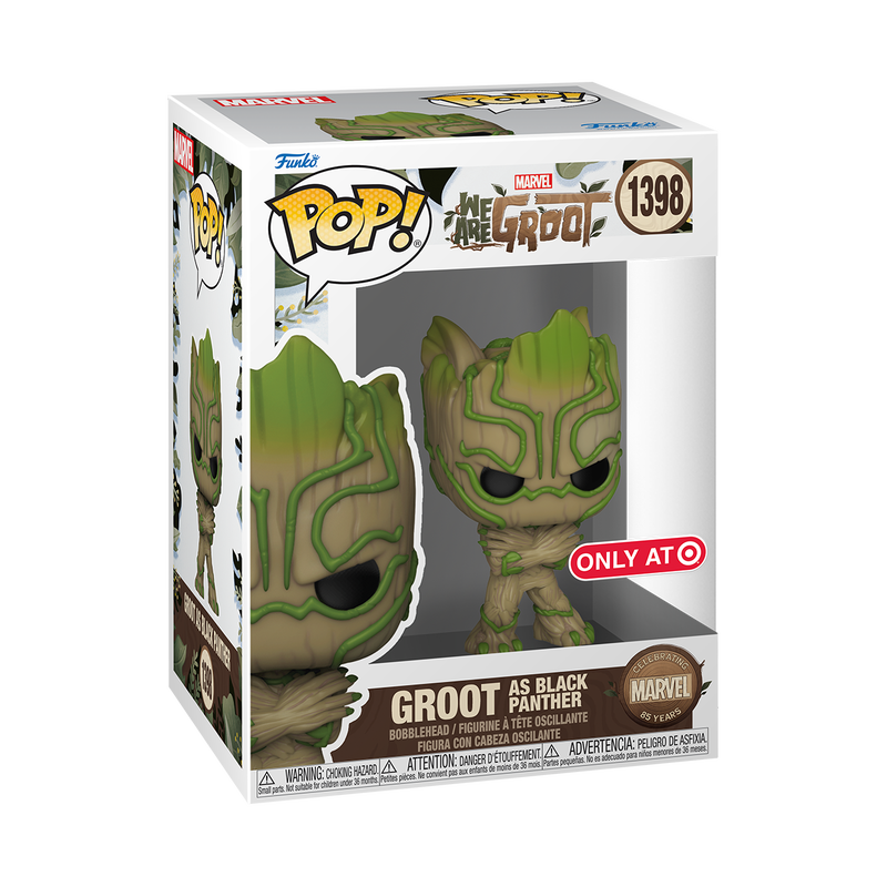 Funko Pop! Marvel: We Are Groot - Groot As Black Panther #1398 [Target Exclusive] *PREORDER*
