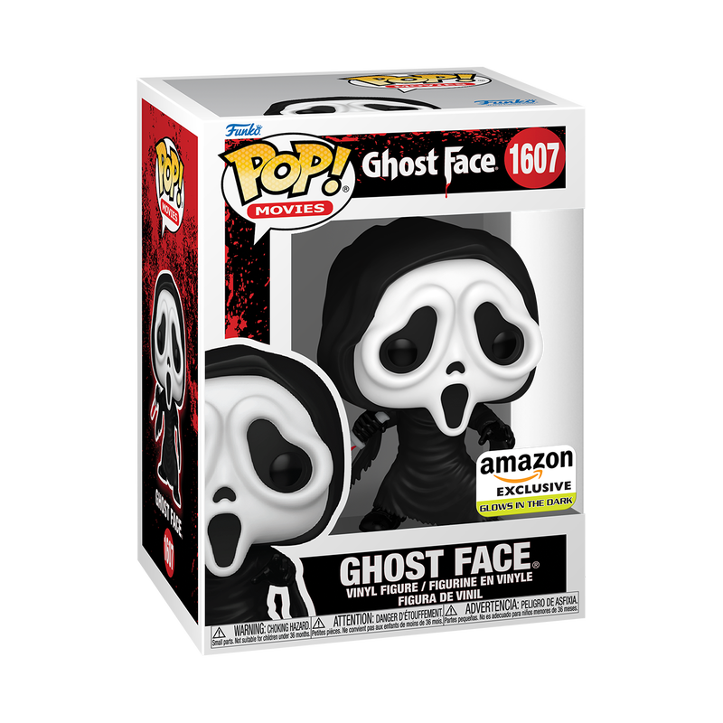 Funko Pop! Movies: Scream - Ghost Face Ghostface #1607 Glow [Amazon Exclusive - GITD]