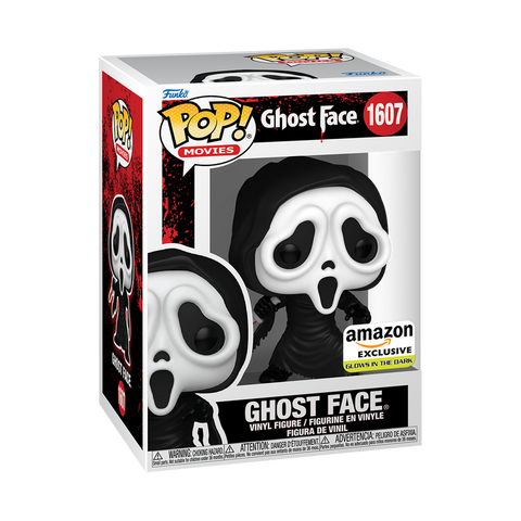 Funko Pop! Movies: Scream - Ghost Face Ghostface #1607 Glow [Amazon Exclusive - GITD]