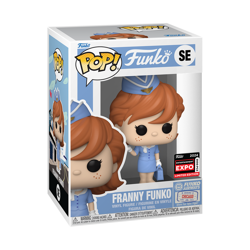 FUNKO POP! FRANNY FUNKO IN STEWARDESS UNIFORM #SE [C2E2 Shared Entertainment EXPO] *PREORDER*