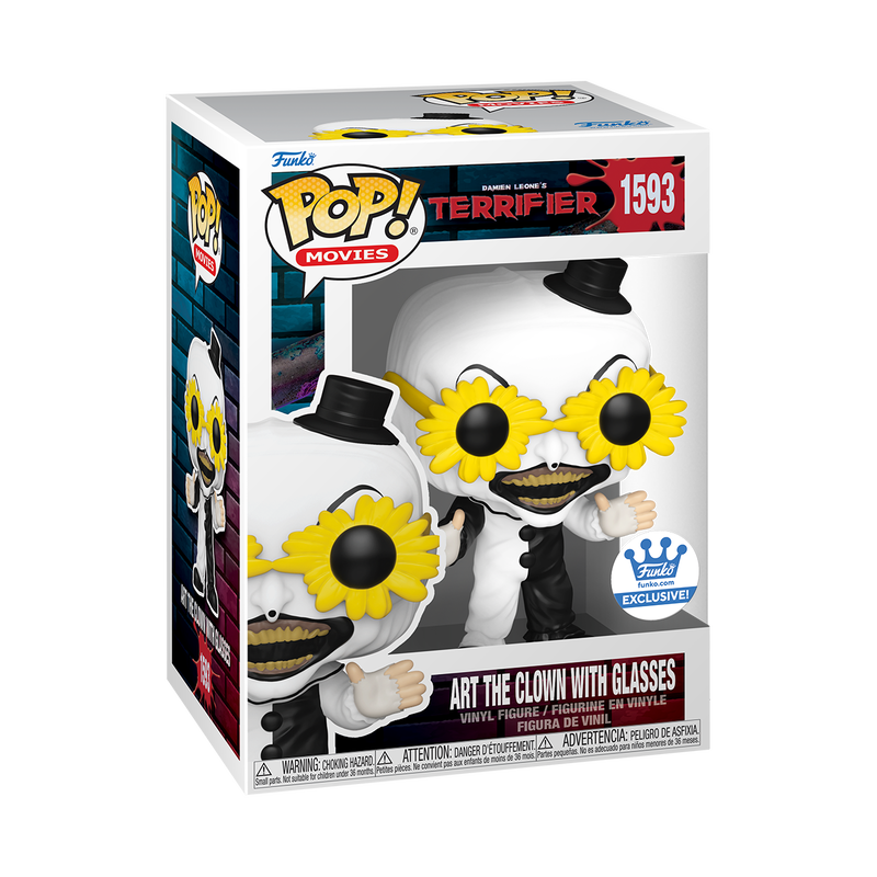 Funko Pop! Movies: Terrifier - Art The Clown with Glasses #1593 [Funko Shop Exclusive]