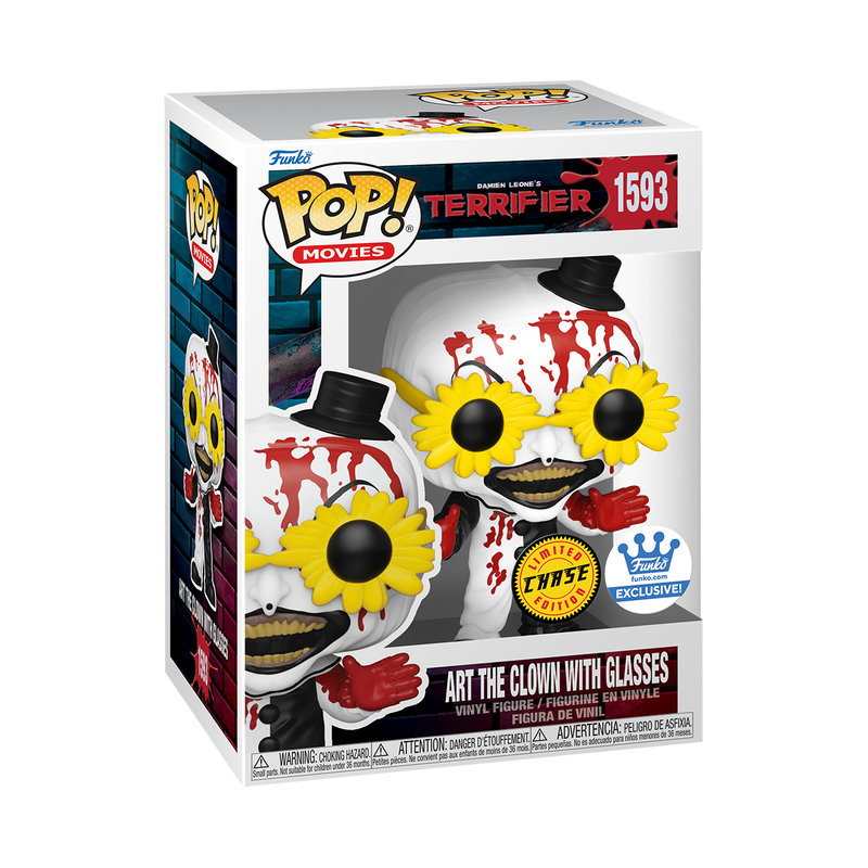 Funko Pop! Movies: Terrifier - Art The Clown with Glasses #1593 [Funko Shop Exclusive]