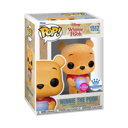 Funko Pop! Winnie The Pooh - Winnie The Pooh with Honey Pot (Flocked) #1512 [Funko Shop Exclusive]