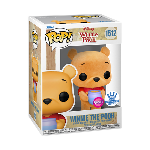 Funko Pop! Winnie The Pooh - Winnie The Pooh with Honey Pot (Flocked) #1512 [Funko Shop Exclusive]