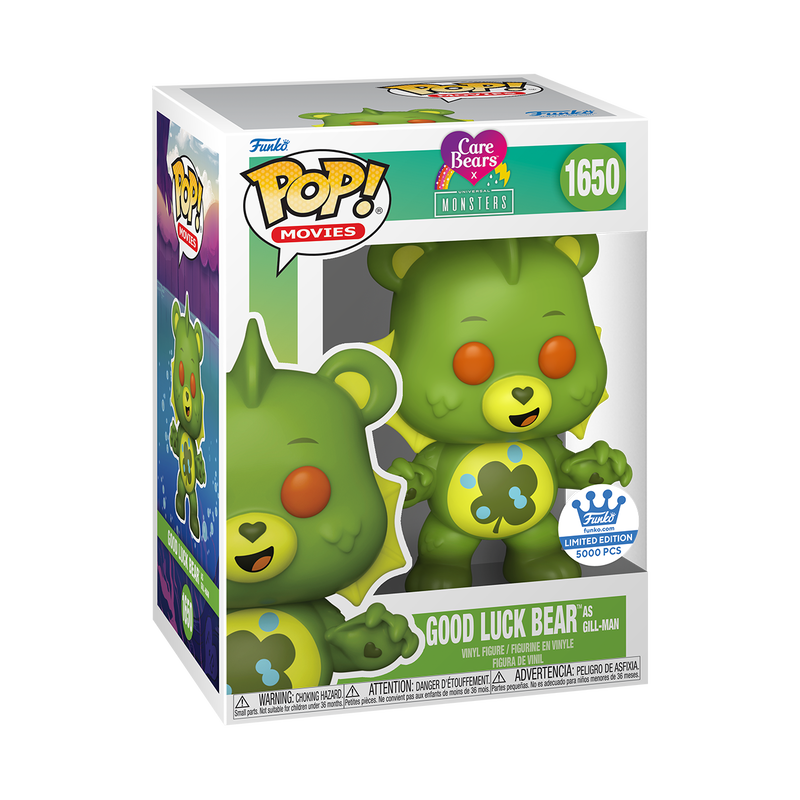 Funko Pop! Movies: Care Bears x Monsters - Good Luck Bear As Gill-Man #1650 [Funko Shop Exclusive - Limited 5,000pcs]