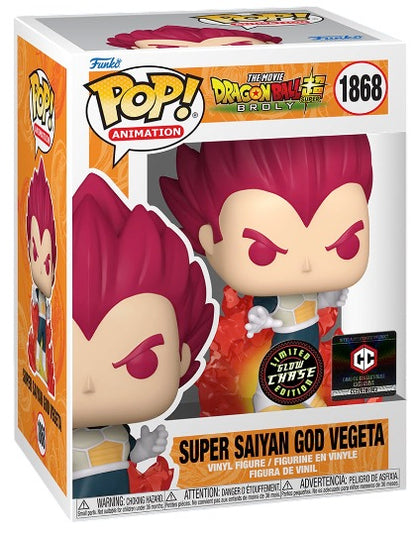Funko Pop! Anime: Dragon Ball Super - SSGSS Gogeta / Super Saiyan God Vegeta / Broly [EXCLUSIVE]