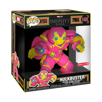 Funko Pop! Marvel: Infinity Saga (Black Light) - Iron Man (Mark 1) / Iron Man (Mark 3) / Iron Man (Mark 5) / 10" Hulkbuster [Target Exclusive] *PREORDER*