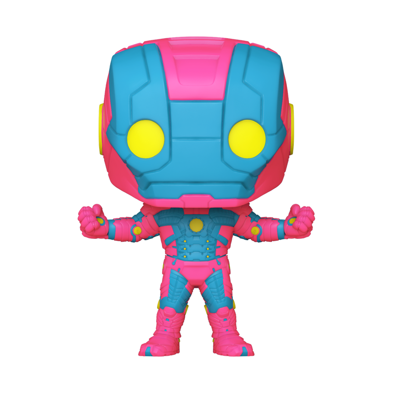 Funko Pop! Marvel: Infinity Saga (Black Light) - Iron Man (Mark 1) / Iron Man (Mark 3) / Iron Man (Mark 5) / 10" Hulkbuster [Target Exclusive] *PREORDER*