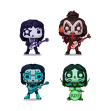 Funko Pop! Rocks: KISS (Colour Spotlight) - Spaceman / Demon / Starchild / Catman 4pk [Funko Shop Exclusive]