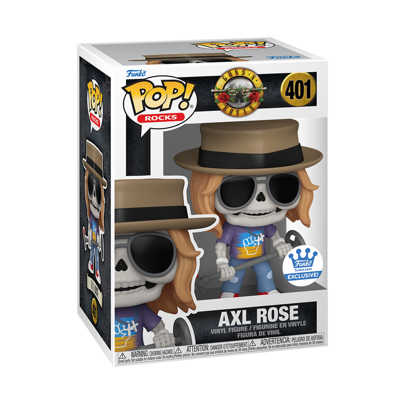 Funko Pop! Guns N Roses - Axl Rose (Skeleton) #401 [FUNKO SHOP EXCLUSIVE] **PREORDER**