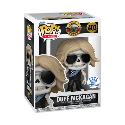 Funko Pop! Guns N Roses - Duff McKagan (Skeleton) #403 [FUNKO SHOP EXCLUSIVE] **PREORDER**