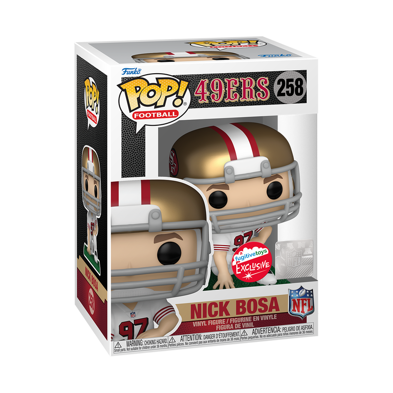 Funko Pop! Sports: NFL - Nick Bosa (White & Red Uniform) #258 [Fugitive Toys Exclusive]