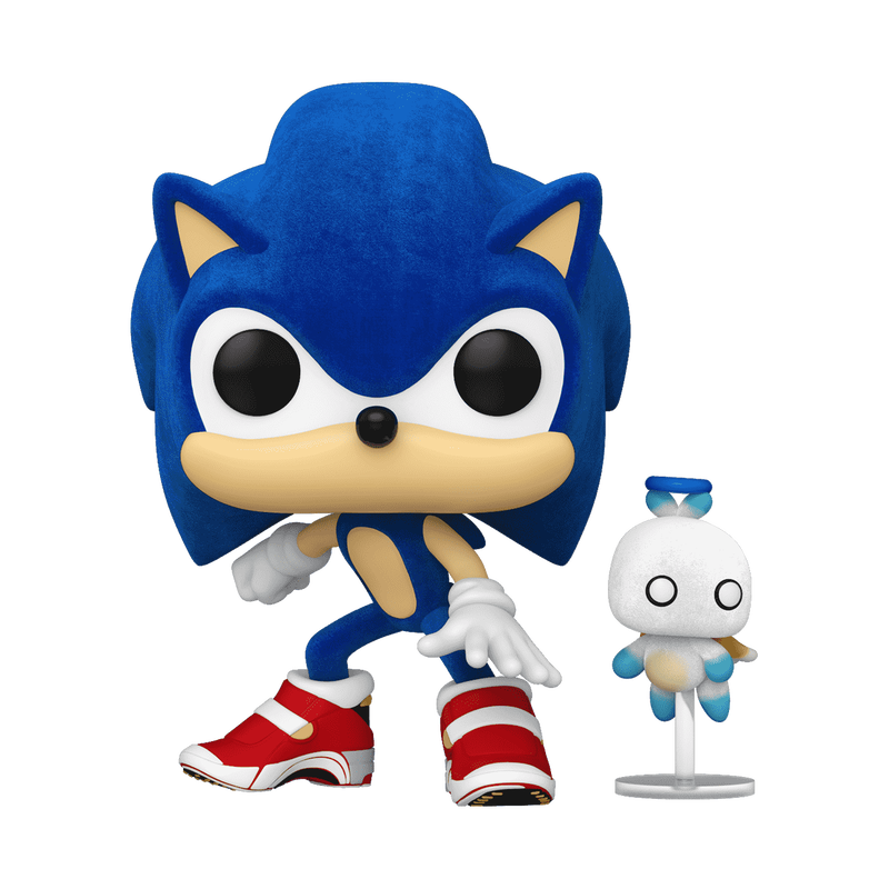 Funko Pop! Games: Sonic The Hedgehog - Sonic (8-Bit) / Knuckles (8-Bit) / Tails (8-Bit) / Sonic with Chao (Flocked) *PREORDER*