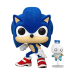 Funko Pop! Games: Sonic The Hedgehog - Sonic (8-Bit) / Knuckles (8-Bit) / Tails (8-Bit) / Sonic with Chao (Flocked) *PREORDER*