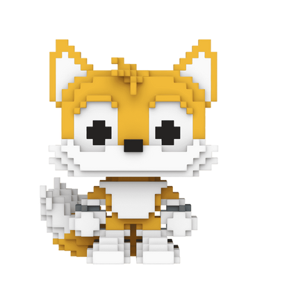 Funko Pop! Games: Sonic The Hedgehog - Sonic (8-Bit) / Knuckles (8-Bit) / Tails (8-Bit) / Sonic with Chao (Flocked) *PREORDER*