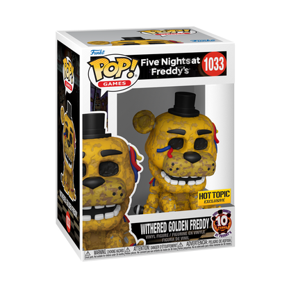 Funko Pop! Games: Five Nights At Freddy's - Withered Golden Freddy #1033 [Hot Topic Exclusive]