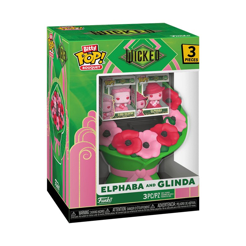 Funko Pop! Bitty Pop - Wicked Bouquet Elphaba & Glinda (Valentine)