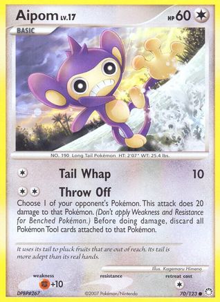 Aipom  - Reverse Holofoil Mysterious Treasures - Common